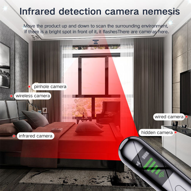 Máy dò phát hiện camera D1 - Phát hiện máy nghe lén định vị theo dõi từ xa, camera ẩn không dây chuẩn nhất