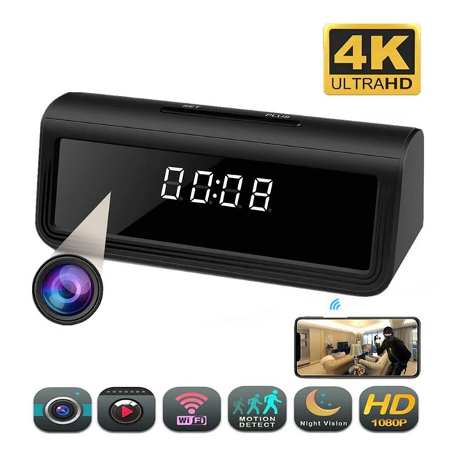 Camera đồng hồ để bàn T21 Full HD – Kết nối được W...