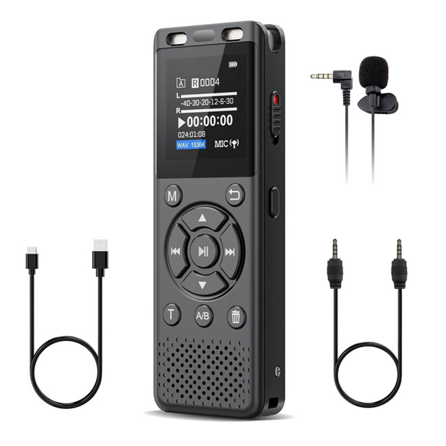 Máy ghi âm chuyên nghiệp K9 Pro 32GB cao cấp